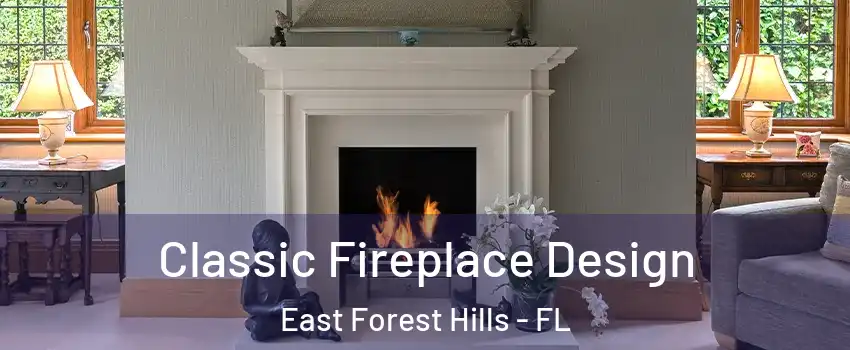 Classic Fireplace Design East Forest Hills - FL