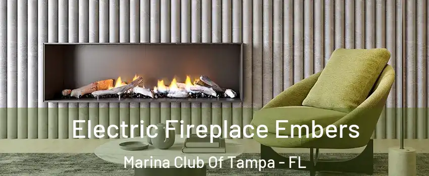 Electric Fireplace Embers Marina Club Of Tampa - FL