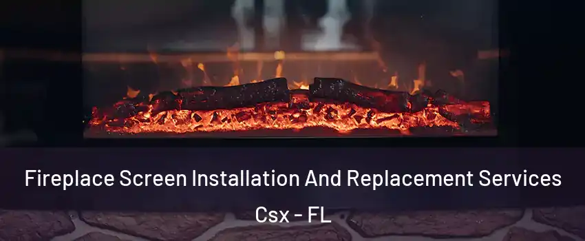Fireplace Screen Installation And Replacement Services Csx - FL
