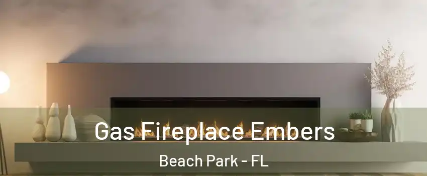 Gas Fireplace Embers Beach Park - FL