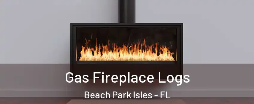 Gas Fireplace Logs Beach Park Isles - FL