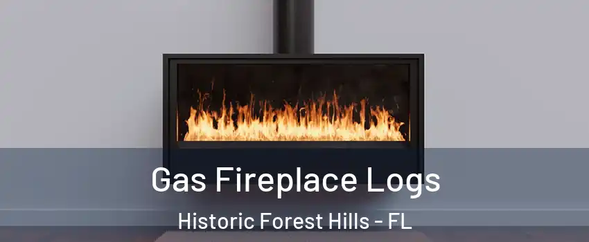 Gas Fireplace Logs Historic Forest Hills - FL
