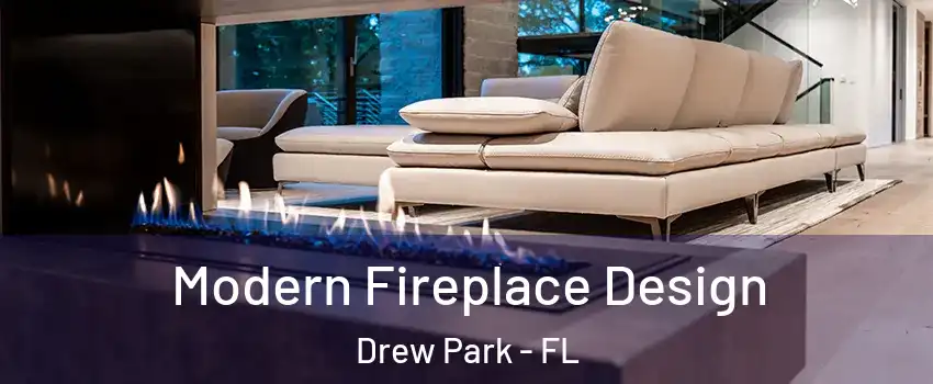 Modern Fireplace Design Drew Park - FL