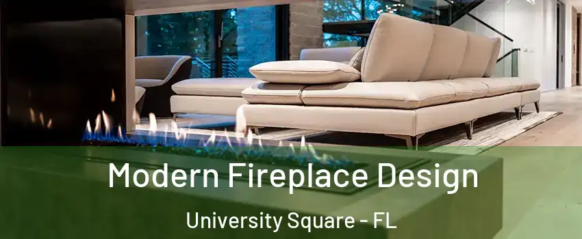 Modern Fireplace Design University Square - FL