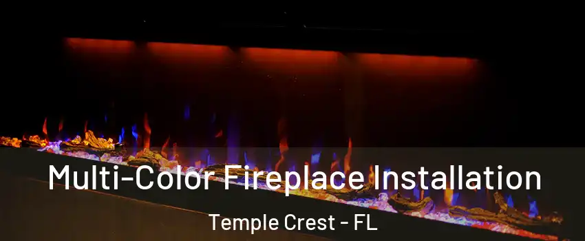 Multi-Color Fireplace Installation Temple Crest - FL