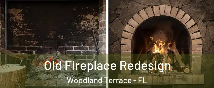 Old Fireplace Redesign Woodland Terrace - FL