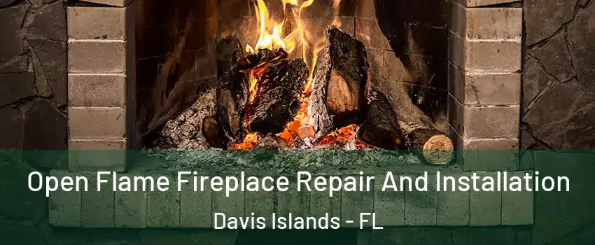 Open Flame Fireplace Repair And Installation Davis Islands - FL