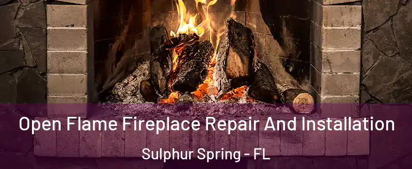 Open Flame Fireplace Repair And Installation Sulphur Spring - FL